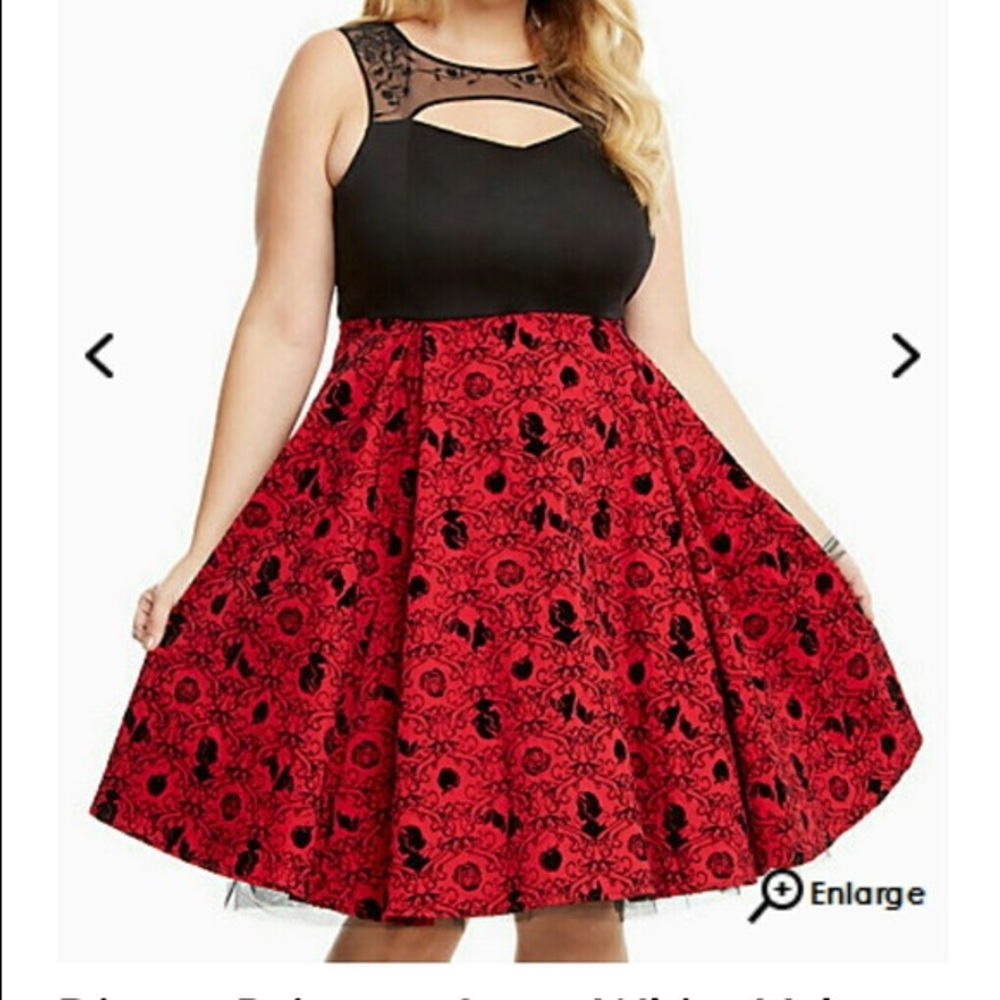 Torrid plus size Snow White Disney dress red